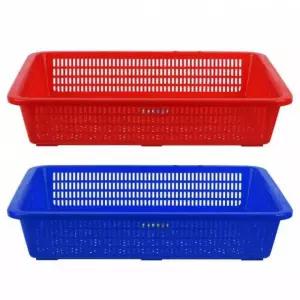 사각 플라스틱 채반 바구니 색상랜덤 시장 다용도 업소용 식품용 바스켓