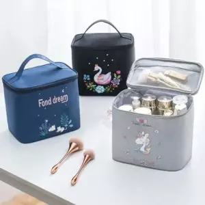 여성 메이크업 가방 화장품 브러쉬 방수 파우치 백