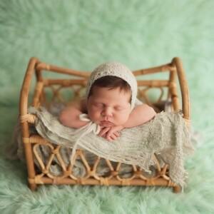 도니식 신생아 스튜디오 촬영 소품 1개 수제 라탄 레트로 사진 바구니  가구 아기 성장 기념품 선물