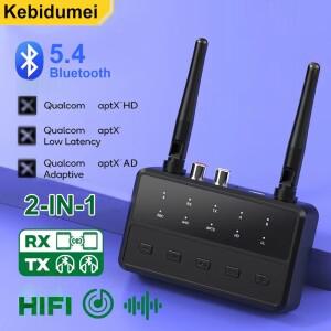 2in 1 Bluetooth 오디오 송신기 수신기 3.5MM AUX RCA 스테레오 HiFi 음악 무선 어댑터 데스크탑 aptX-Adap