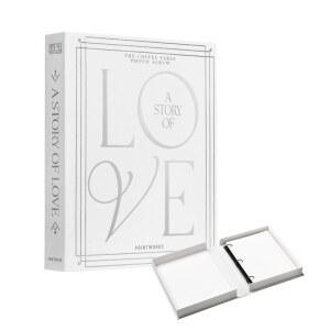 Printworks 웨딩 앨범 u2013 사랑의 이야기 화이트 & 실버 커피 테이블북 30페이지 분량의 대형 4x6 사진 및 글쓰기 공간 우아한 커플 선물