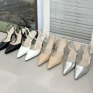 [하프클럽/]슬링백 하이힐 스틸레토 뾰족 구두 여성 정장 신발