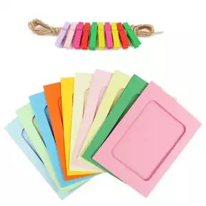 포토가랜드 DIY 컬러 종이 포토 액자 가랜드 10P 세트 RD-11613