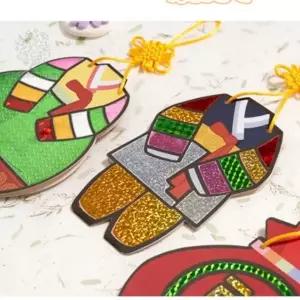 ( )포일아트 세뱃돈 명절 설날 부모님 만들기 유치원 봉투 초등 겨울만들기 어린이집 미술교구 용돈 세배돈