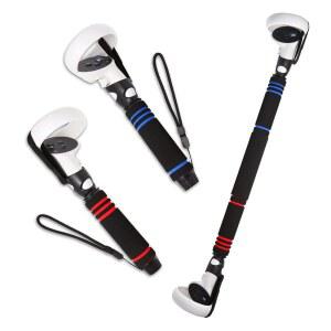 Oculus /Meta Quest 2 핸들용 VR 게임 핸들 부착물, 업그레이드된 다목적 듀얼 / 롱 스틱 그립 1개 중 2개, BeatSaber 게임을 플레이하는 컨트롤러용 부착물