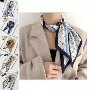 [하프클럽/]세련되고 고급스러운 이쁜 점선 다이아 쁘띠 스카프