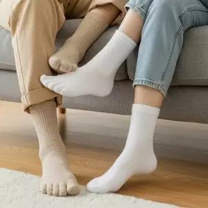 사계절 남녀공용 발가락 양말 데일리 면 장목 향균 무봉제 양말