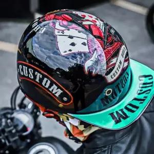 스냅백 헬멧 하이바 오픈 빈티지 전동킥보드 레트로