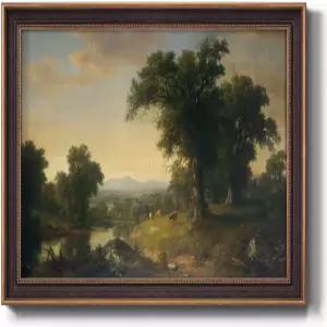 렌디셔닝 갤러리 자연벽 아트 침실 식당 거실 사무실 가정용 주방 벽 장식을 위한 애쉬 브라운 듀랜드의