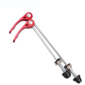 호환 자전거 휠 허브 꼬치 퀵릴리즈 볼트 레버 액슬 로드 산악  내구성 교체  145mm  2 개