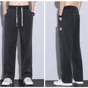남자 면 바지 여름 와이드 쿨링 통기성팬츠 아이스 캐주얼 BE5