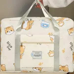 사용하기 쉽고 간편한 넉넉한 이불 가방 귀엽고 실용적인 이불 백 깔끔하고 부드러운 수납함