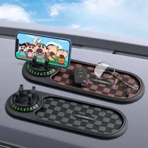 1+1 다기능자동차 스탠드 미끄럼방지 패드 대시보드용 차량용 회전식 네비거치대