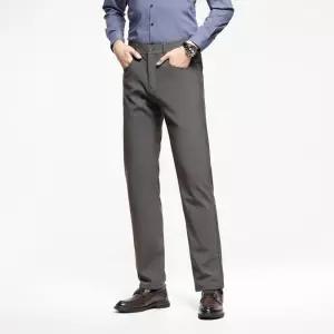 윈터솔져 남자 데일리룩 바지 면린넨 면 가을 추동 경량 세미 스트레이트핏 팬츠 순색 캐주얼 고탄력 두꺼