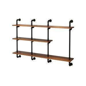 파이프 선반 북카페 책장 60x72x20 프레임 거실 진열대 진열 2단 북타워 1층 가로