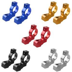 오토바이 멀티바 핸들바 거치대 인치 가로바 백미러 범용 CNC 어댑터 자전거 브래킷 ATV 마운트 크로스바 22MM 알루미늄 7/8 2개 나사 클램프