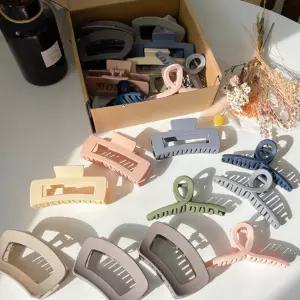 헤어 집게핀 10종 1세트 고급 헤어핀모음 크라프트 박포장 선물용 악세사리