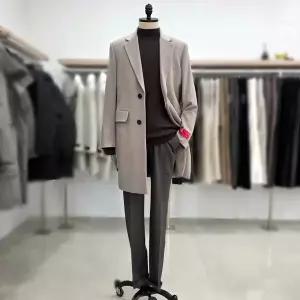 23FW 국내제작 캐시미어100% 싱글 체스터코트 RPDMBH52A 그레이 M05