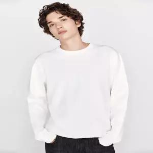 지오다노 남성 스탠다드핏 폰테 코튼 무지 이너 기본 롱슬리브 긴팔 티셔츠 025912