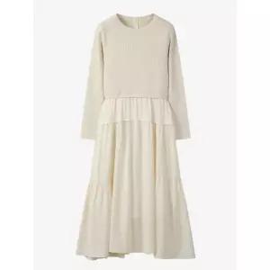 [롯데백화점]DEWL 니트 블록 플레어 원피스 D254MSE043