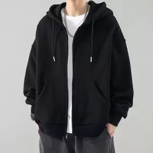 남성 캐주얼 일상 베이직 간절기 후드집업 IS-JK48