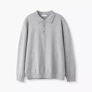 [하프클럽/에스티코]소프트터치_카라니트 (클래식핏) (그레이) DKTVA13CSG