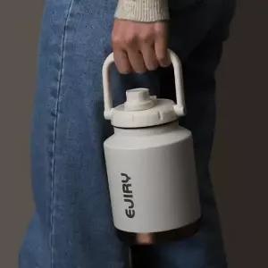 보온보냉 휴대용 텀블러 1L 스텐 워터저그 화이트골드