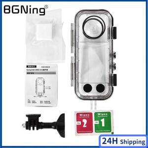 인스타360 X3 X4 방수 하우징 커버, 인스타 360 카메라 케이스, 수중 40M 다이빙 쉘 액세서리 (투명 케이스