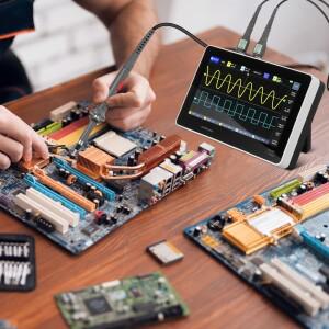 듀얼채널 디지털 오실로스코프 휴대용 태블릿 터치 고속 링 전기  자동차용