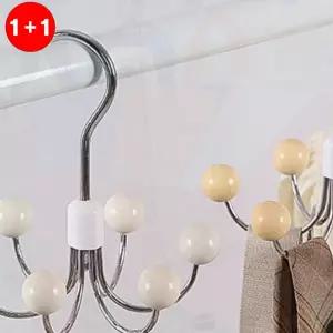 회전 옷걸이 가방 모자 스카프 넥타이 걸이 다용도 수납 정리 행거 (1+1옵션 주문수량의2배수량배송)