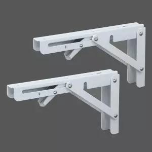 접이식 선반대 벽고정 식품 선반 조리대 2p