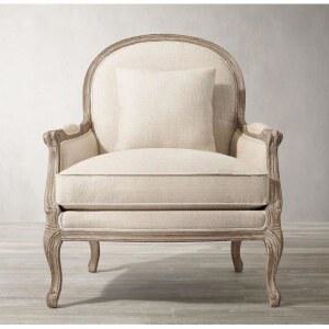 윙체어 엔틱소파 원목 1인 오렌지 곡선 라운드 소파 테크니컬천 푹 2인 라운지