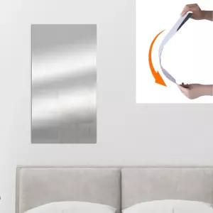 붙이는 거울 스티커 무타공 부착식 필름 시트지 벽거울 부착형거울 현관거울 거울시트지 벽부착거울