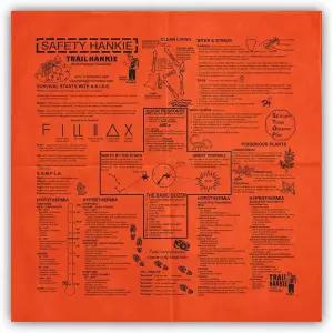 하이킹 및 캠핑을 위한 트레일 행키 세이프티 반다나 - 미국산 100 코튼 넥 게이터 페이스 마스크 손수건