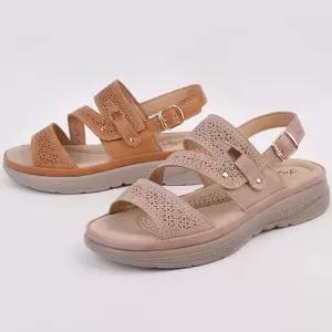 펀칭 스트랩 여성 버클샌들 신발 로우굽샌달 여름슈즈여자쪼리 단화 플랫워커 웨지 아쿠아 뮬슬리퍼 샌들