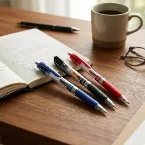 유노크 필기감 좋은 중성 볼펜 0.5mm 12자루 3컬러