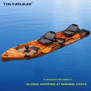 티오스 낚시 카약 고무 롤링 패틀 독립형 다용도 보트