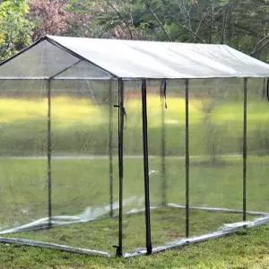 개집 바람막이 방수 대형 타워형 모기장 강아지집 투명 실외견겨울 방풍 보온 실외견 만들기