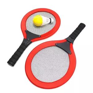 영유아 대근육발달 셔틀콕 공놀이용 라켓세트 체육교구 캐치볼공 공받기 찍찍이공