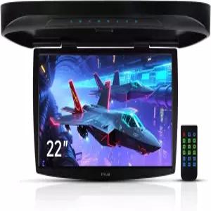 22인치 차량 오버헤드 모니터 화면 디스플레이 LED 플립 다운 루프 마운트 콘솔 HDMI TV 플레이어