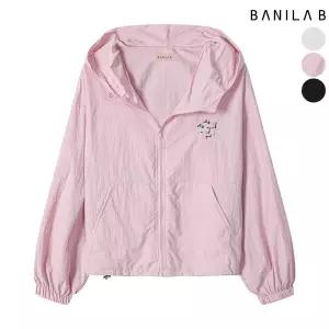 여성 퍼피자수 후드 바람막이