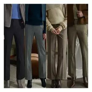 리베레츠울헤링본세미부츠컷슬랙스2종세트 385811