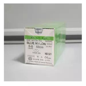 (아이리) 블루나이론-Blue Nylon (NB521) 5-0 바늘13mm (1Box/24ea)