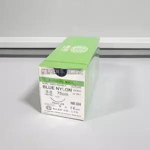 (아이리) 블루나이론-Blue Nylon (NB324) 3-0 바늘25mm (1Box/24ea)