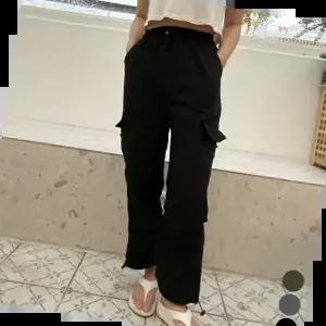 여성밴딩바지 스트링 밴딩 카고바지 LM-0138