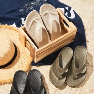 포레스트 블랙 에이블팩토리 플립플랍 패션 조리 여성 신발 슬리퍼