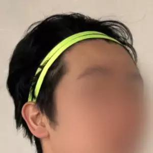 얇은 두줄 스포츠 헤어밴드 컬러 머리띠 운동용