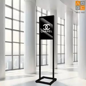 국산 세련된 명품 A3 양면 투입식 철제 모던입간판 개업선물 철제배너 약국 가게