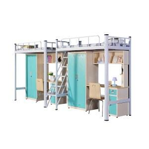 성인벙커침대 책상 캐비닛 조합 여자아이침대 나무 상부 기숙사 이층 침대