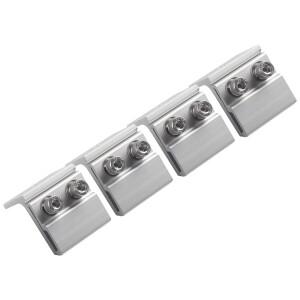 접힌 판금 지붕에 안전한 태양광광 PV 장착 위한 스탠딩 심 클램프 설치가 용이한